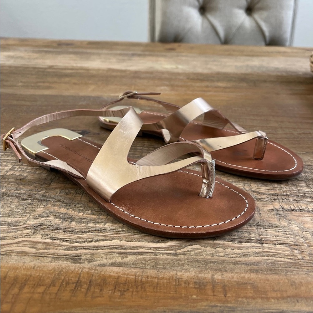 Diane Von Furstenberg Daphne flat sandals.